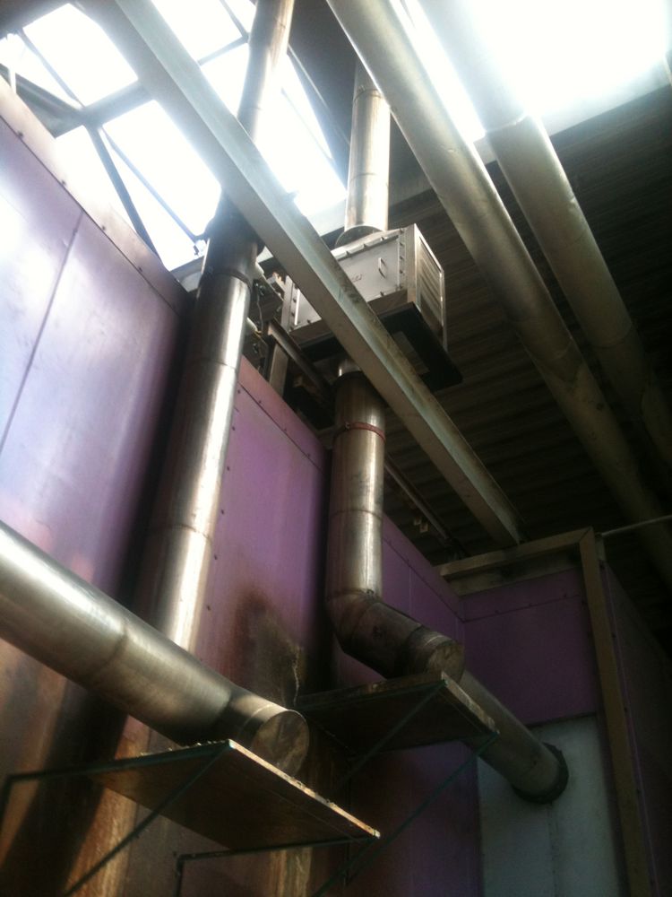 FW-400 heatexchanger photographed from factory floor