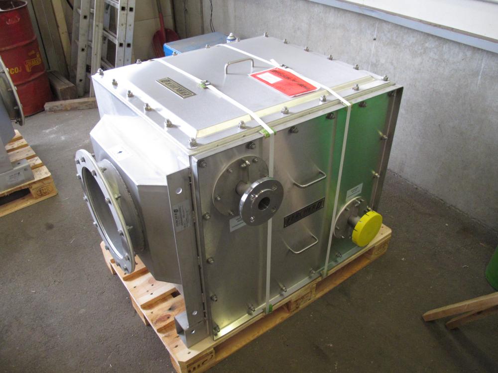 FW-600M-H-A exhaustgas heatexchanger packaged on a EURO-Palette