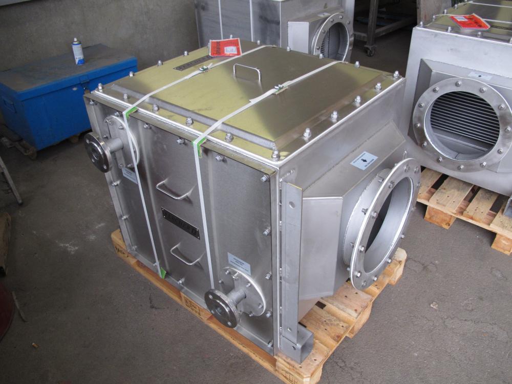 FW-600M-H-A exhaustgas heatexchanger packaged on a EURO-Palette