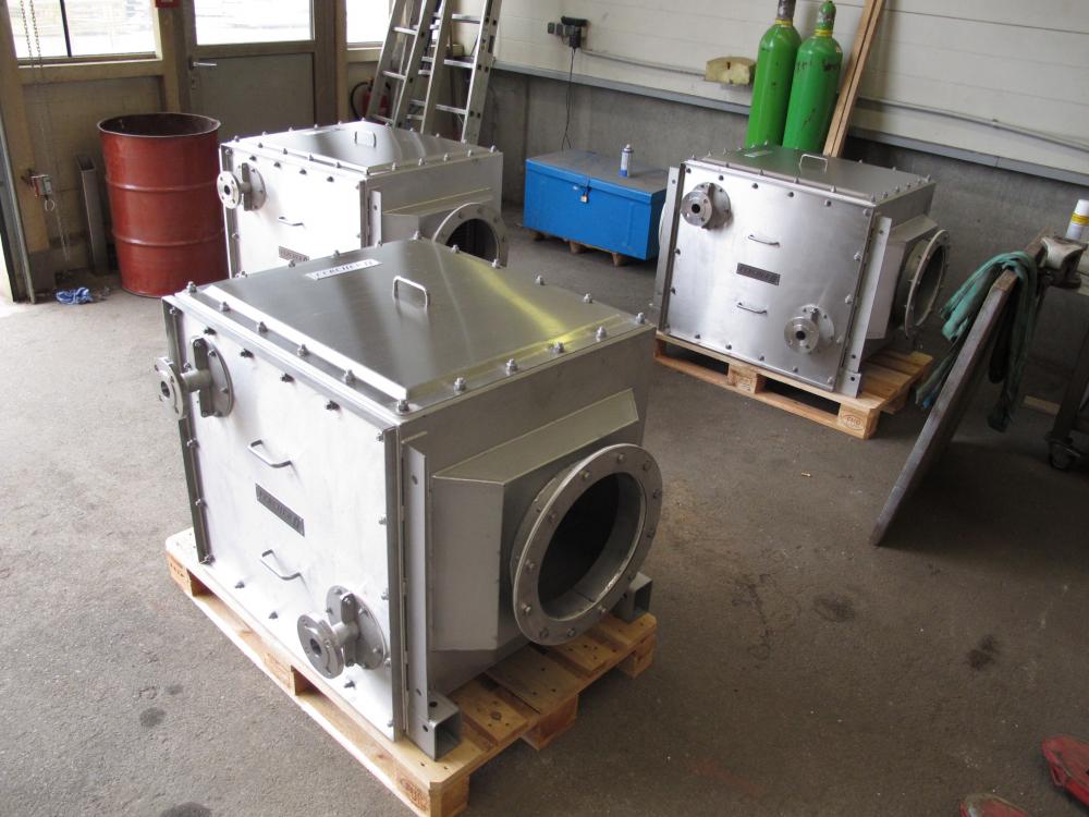 3 pcs. FERCHER FW-600M-H-A exhaustgas heatexchangers