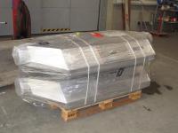 2 pcs. AWT-928 wastewater heatexchangers packaged on a EURO-Palette