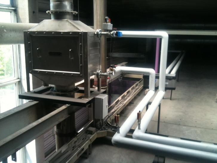 FW-400 heatexchanger with heating-water connections (right side)