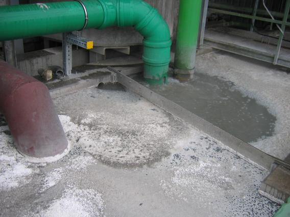 Wastewater-collection-tank after the heatexchanger
