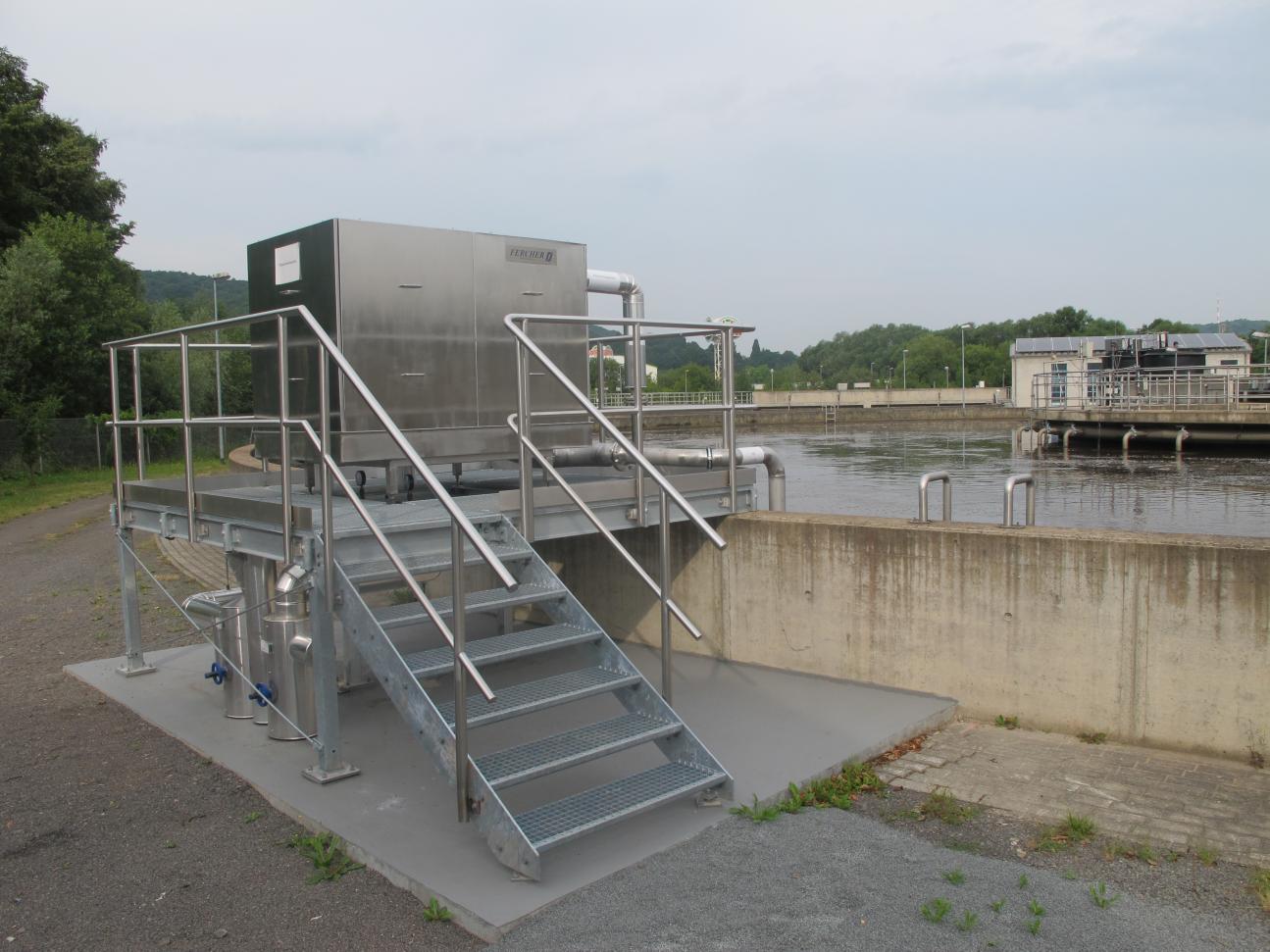 FERCHER FB-6/S-1-1 wastewater heatexchanger in a water-treatment plant