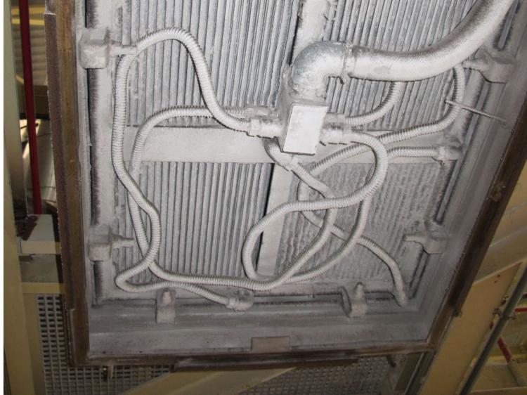 FW-600 Wärmetauscher eingebaut bei einem Erzröstbetrieb
